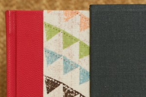 Close-up of binding and slipcase